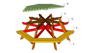 Building an octagon picnic table | HowToSpecialist - How to Build, Step ...