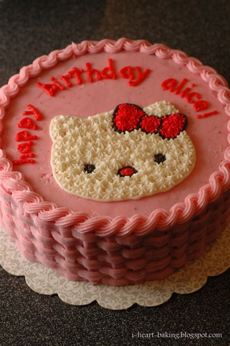 i heart baking!: pink hello kitty cake