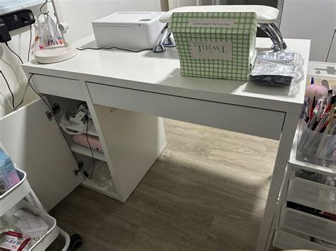 Ikea Micke Desk ( White), Furniture & Home Living, Furniture, Tables & Sets on Carousell
