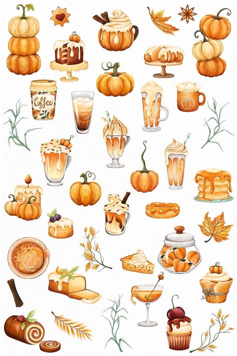 Pumpkin Spice Clipart Watercolor Pumpkin Clipart Fall - Etsy | Pumpkin clipart, Fall clip art ...