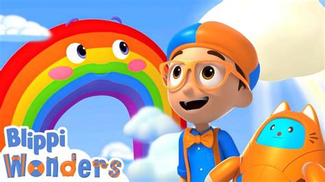 Blippi Wonders - Blippi Learns Rainbow Colors! | Blippi Animated Series ...