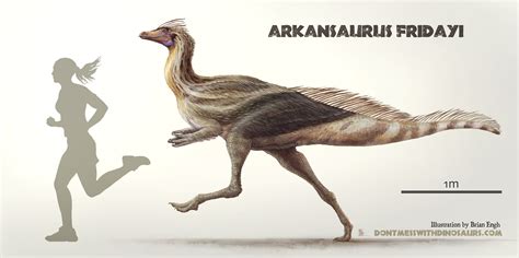 Artist Brian Engh rendered the Arkansaurus fridayi for ReBecca Hunt ...