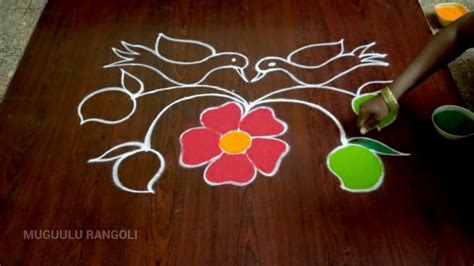 colorful rangoli designs ugadi rangoli designs ugadi special rangoli ...