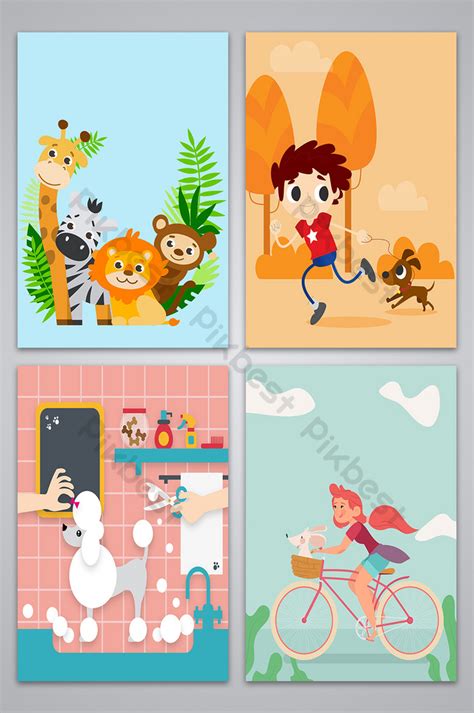 Cute Pet Vector Background Image Backgrounds | AI Free Download - Pikbest