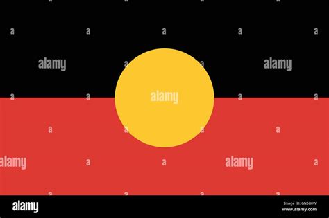 The flag of the Australian Aboriginal people Stock Vector Image & Art - Alamy