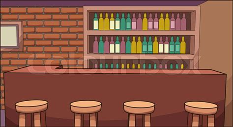 Cartoon bar background. Vector clip ... | Stock Vector | Colourbox