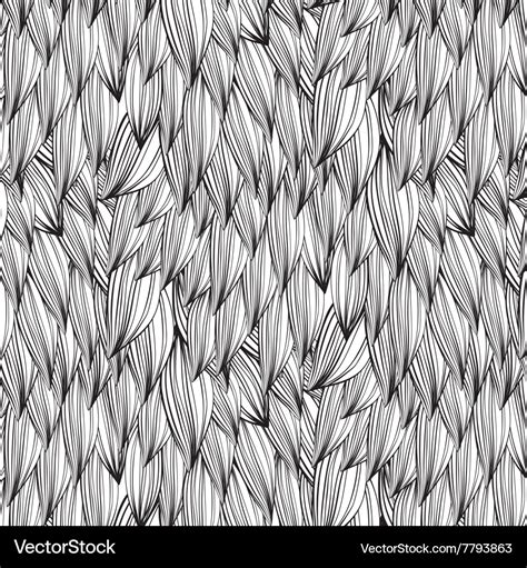 Abstract line drawing monochrome pattern Vector Image