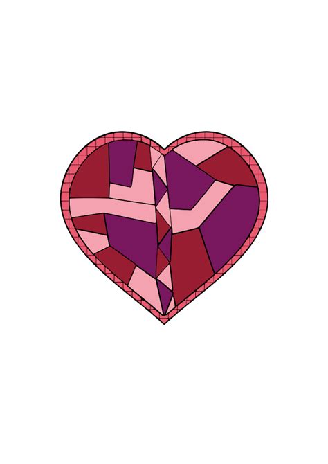 Download #008000 Stained Glass Heart SVG | FreePNGImg