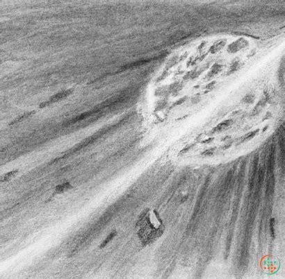 Pencil Drawing Of Meteor Impact | Artificial Design