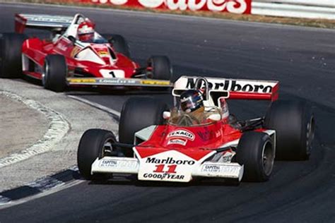 1976_Formula_1_British_Grand_Prix_James_Hunt_Marlboro_McLaren_M23_Cosworth_Niki_Lauda_Ferrari ...