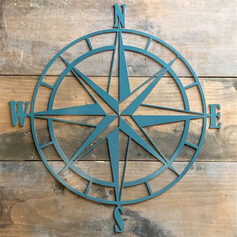 Nautical Compass Rose Metal Wall Art – CustomMetalWorx