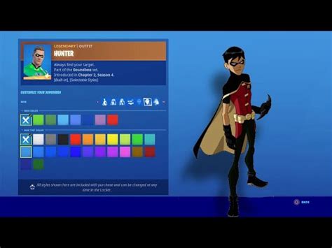 How To Make ROBIN (Tim Drake) In Fortnite Battle Royale - Hunter Skin ...