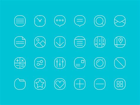 20+ Simple Line Icons by Given on Dribbble