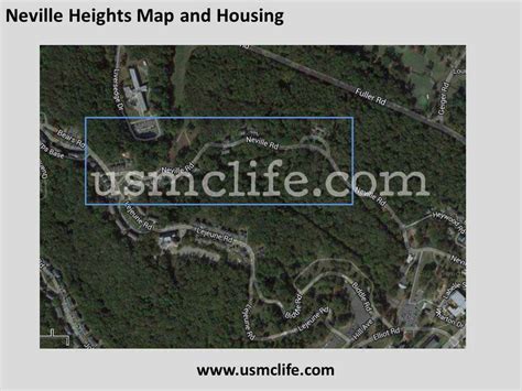 Neville Heights Housing Quantico Marine Corps Base Area Overview Map 1 - USMC Life