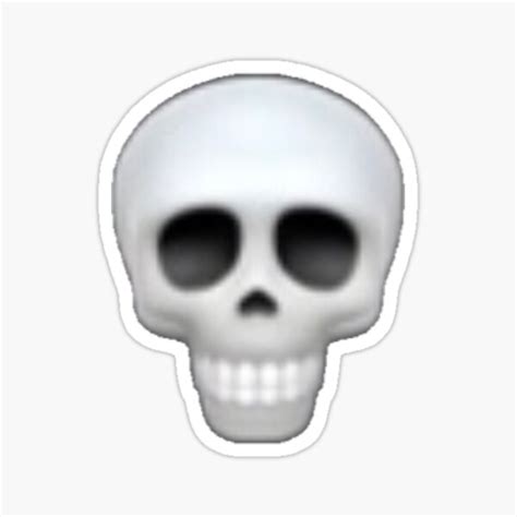 Ugly Skull Emoji - misguidedtrust