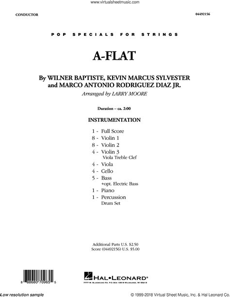 A-Flat sheet music (complete collection) for orchestra (PDF)