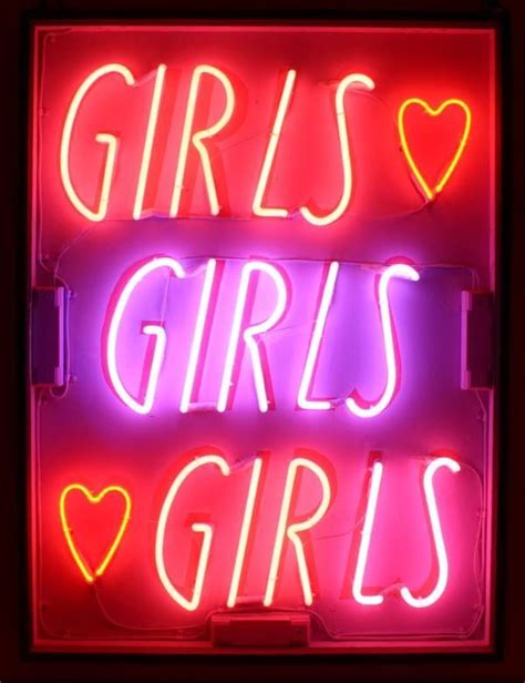 Girls neon | Neon signs, Neon words, Neon