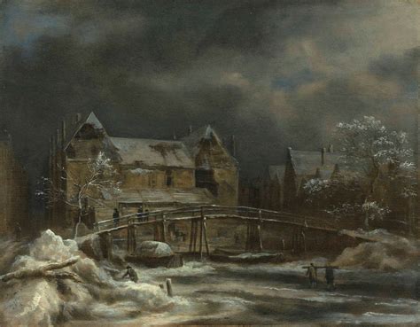 Jacob van Ruisdael (Haarlem 1628/9-1682 Amsterdam), A winter landscape ...