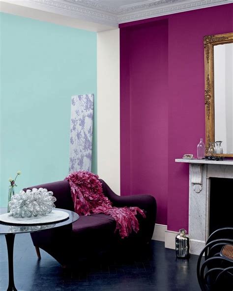 Crown | Crown Paint | Living room wall color, Feature wall living room, Purple living room