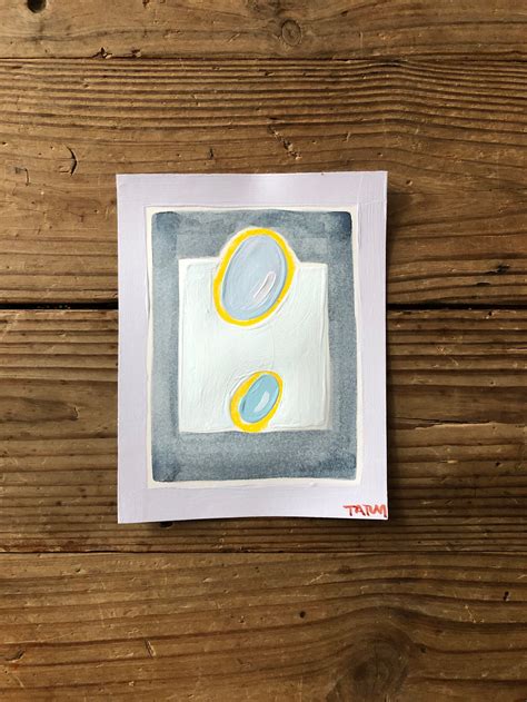 Abstract Circles and Square Painting | Etsy