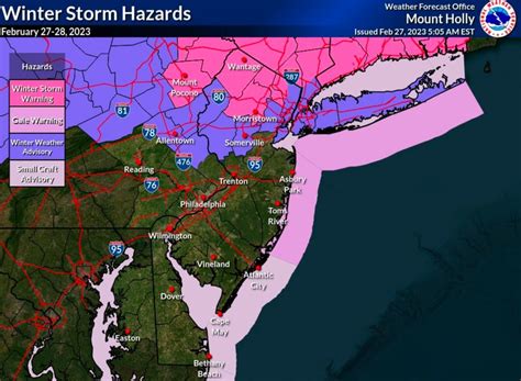 N.J. weather: Latest snow, sleet, rain forecast, warnings for messy ...