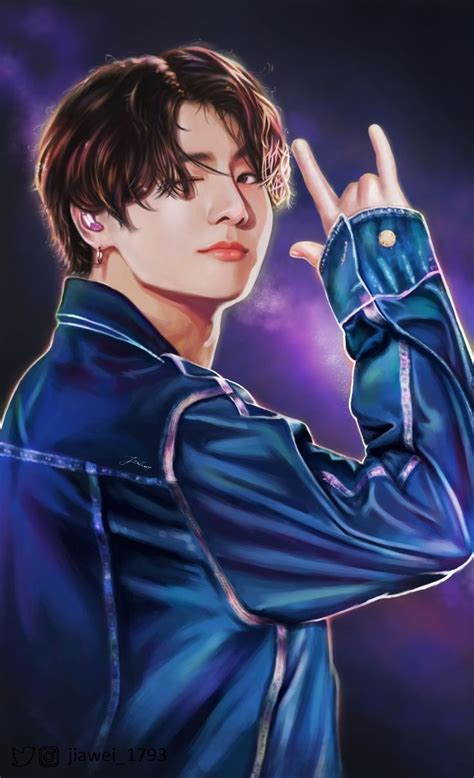 @jiawei_1793 | Jungkook fanart, Jungkook cute, Bts fanart