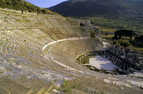 remains-of-amphitheatre-at-epidaurus - Greek Architecture Pictures - Ancient Greece - HISTORY.com