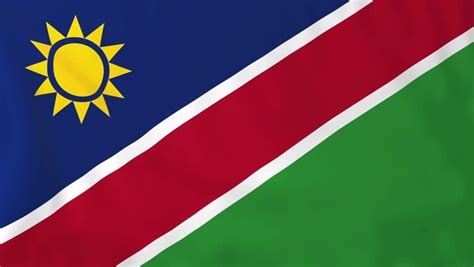 Namibia Flag Loop 1 Stock Footage Video 1370092 - Shutterstock