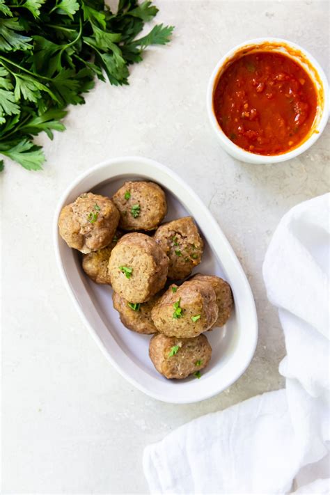 Baked Frozen Keto Turkey Meatballs - Lara Clevenger