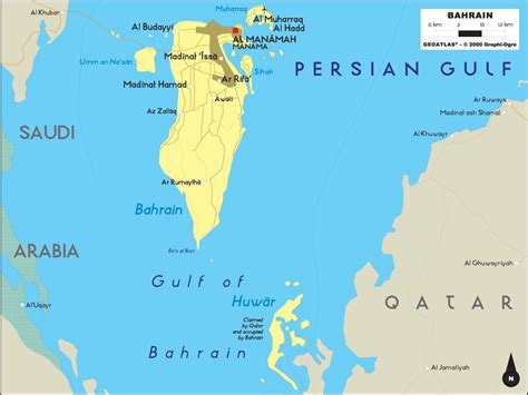 Bahrain offline map - Map of Bahrain offline (Western Asia - Asia)