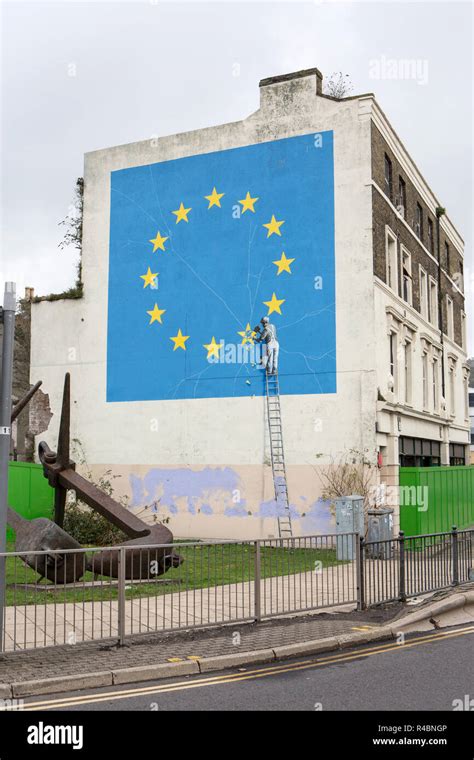 Banksy Brexit Mural in Dover Stock Photo - Alamy