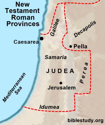 The Roman Province of Judea Map