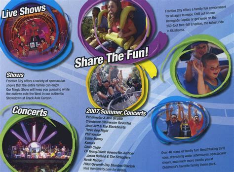 Six Flags Frontier City Map and Brochure (2003 - 2024 ...