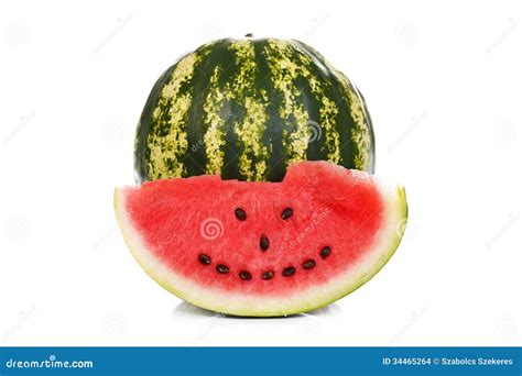 Watermelon smiley stock photo. Image of isolated, seed - 34465264