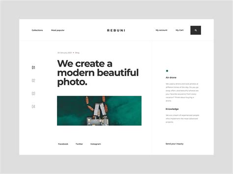 Blog Photo - Website concept by Tomasz Mazurczak on Dribbble