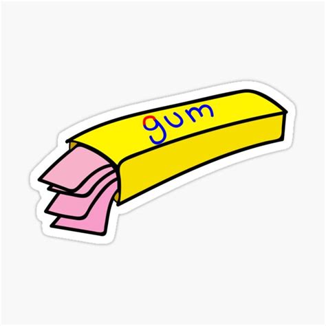 "Bubble gum" Sticker for Sale by katiehofm | Redbubble