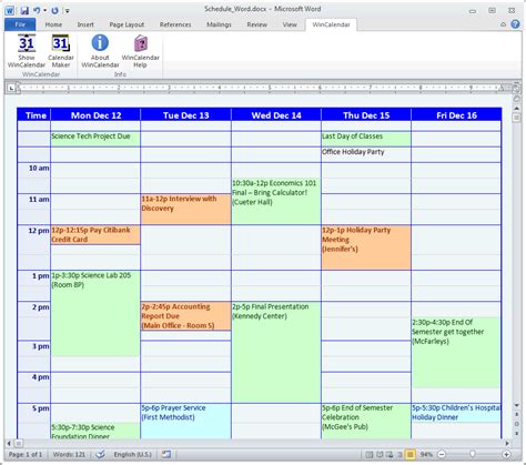 schedule templates at DuckDuckGo | Schedule template, Outlook calendar, Calendar maker