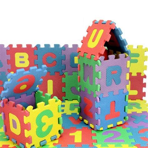 36pcs Mini Alphabet Numbers EVA Floor Play Mat Baby Room Jigsaw ABC Foam Puzzle - Walmart.com ...