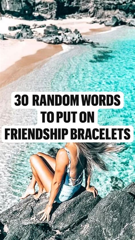 30 random words to put on friendship bracelets | Diy jewelry unique, Diy friendship bracelets ...