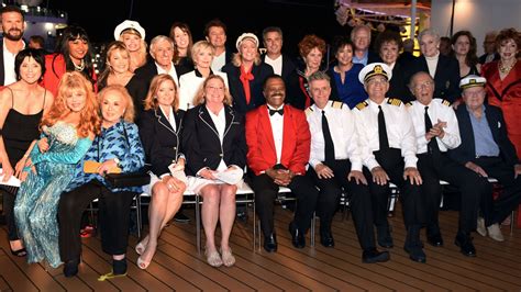 The cast from "The Love Boat" gather on Wednesday, Oct. 5, 2014, to christen the Regal Princess ...