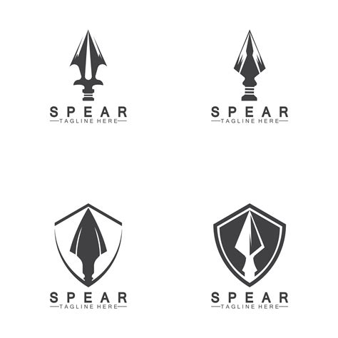 Spear logo icon vector illustration design 2492920 Vector Art at Vecteezy