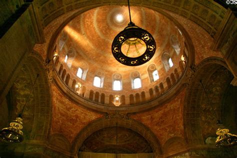 Domed interior of St. Paul's Chapel at Columbia University. New York, NY.