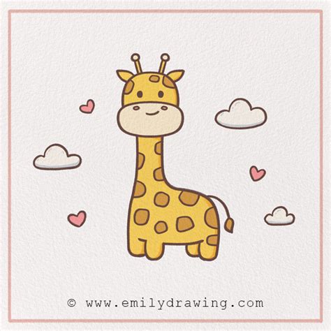 How to Draw a Giraffe – Emily Drawing