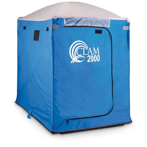 Clam 2000 Cabin 2-man Ice Fishing Shelter - 173283, Ice Fishing Shelters & Sleds at Sportsman's ...