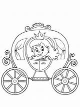 Cinderella Carriage Coloring Pages sketch template
