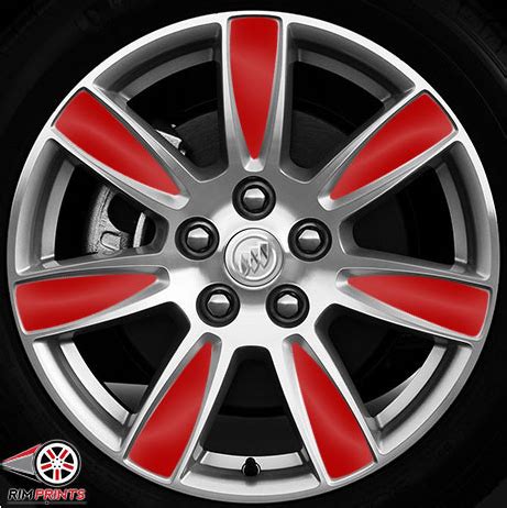 This image features the Dark Red print for your Buick LaCrosse rims. Rim Prints guarantees to ...