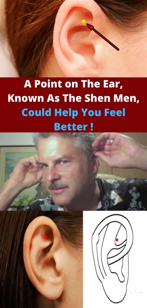 A Point on The Ear, Known As The Shen Men, Could Help You Feel Better ! - Healthy Zone