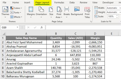 Page Setup in Excel | How to Setup Page in Excel with Examples