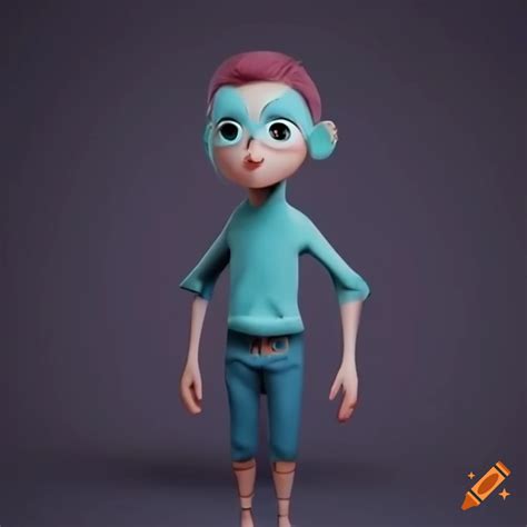 Unique character design for blender animations on Craiyon