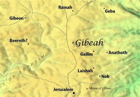 Geba Bible Map